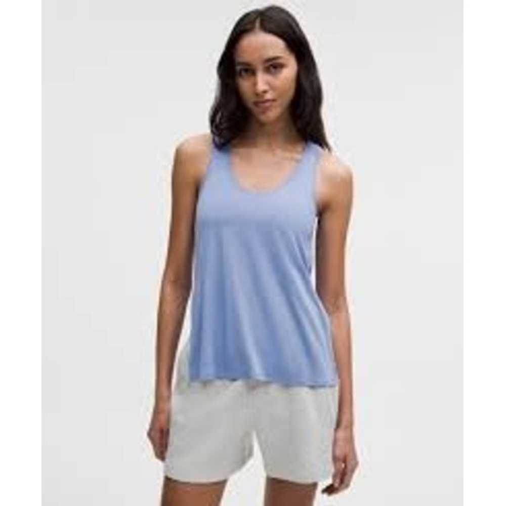 Lululemon Tank Top Women L Blue Racerback Yoga Gym Activewear